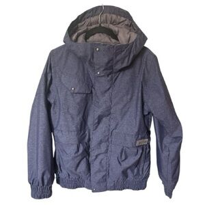 Burton DryRide Da Nang Hooded Midweight Jacket Blue Snowboard Y2K Women’s Large